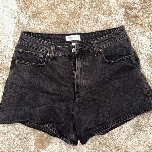 Abercrombie & Fitch Pants - Abercrombie & Fitch Black Curve Love Jean Shorts